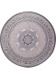 Иранский ковер из акрила Behbahan 1200-2052 Light gray круглый