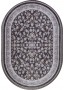 Иранский ковер из акрила Behbahan 1200-2056 Dark gray овальный