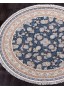 Иранский ковер из акрила FARSI 1500 136 Dark Blue круглый