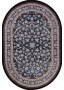 Иранский ковер из бамбукового шелка Manujan 1200-946 овальный