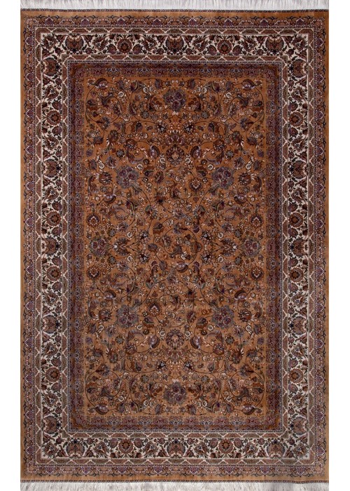 Иранский ковер из бамбукового шелка Bad 617 Beige прямоугольный