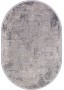 Ковер из эвкалиптового шелка Mersin 93-00 Grey овальный