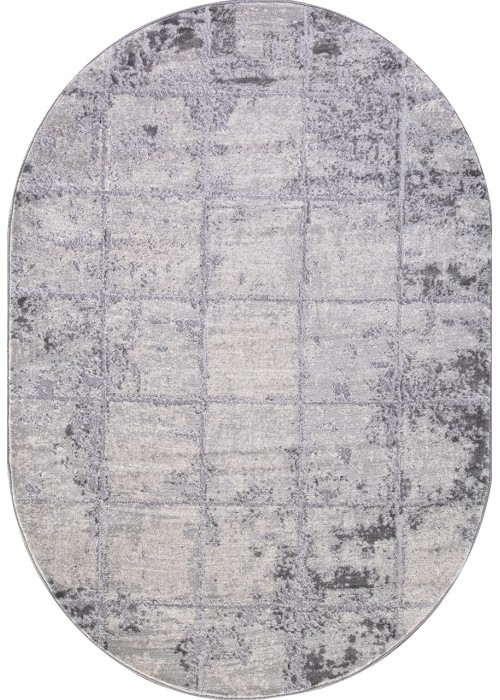 Современный ковер Mandis 1301 Gray-Gray овальный