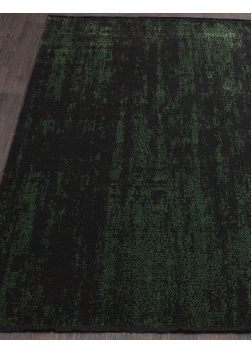 Современный турецкий ковер Virgos 30600 Black/Green прямоугольный